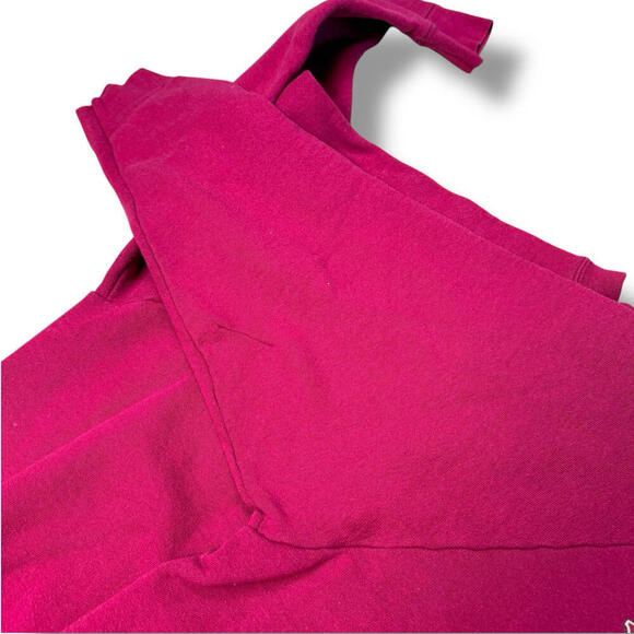 Vintage 1996 NEW YORK USA Grapic Sweatshirt Burgundy Sz 2XL Flag Retro Y2K Relax - Picture 3 of 8